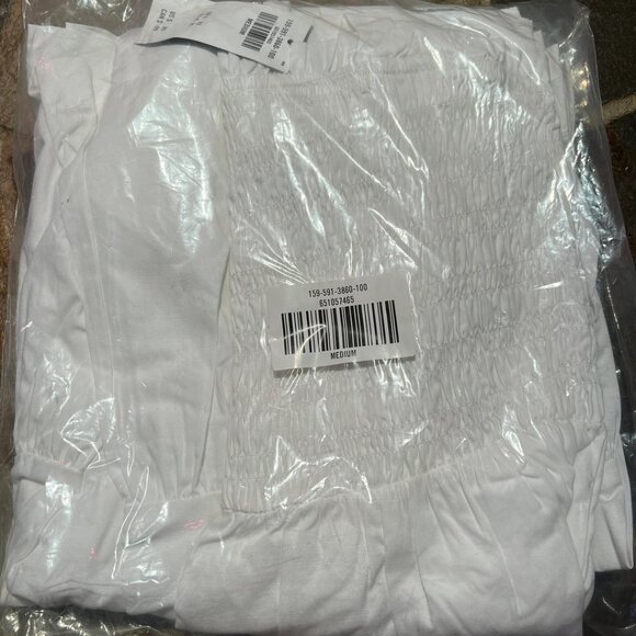 Abercrombie & Fitch Smocked Poplin Maxi Dress (BNWT) - Picture 4 of 4